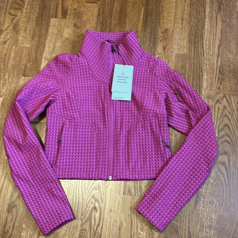 Lululemon Water Repellent Grid Fleece Hiking Jacket